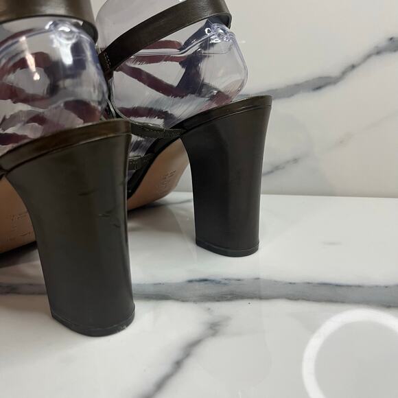 Via Spiga Women's Olive Leather Federica Gladiator Sandals Sz 10 Strappy - Picture 4 of 7